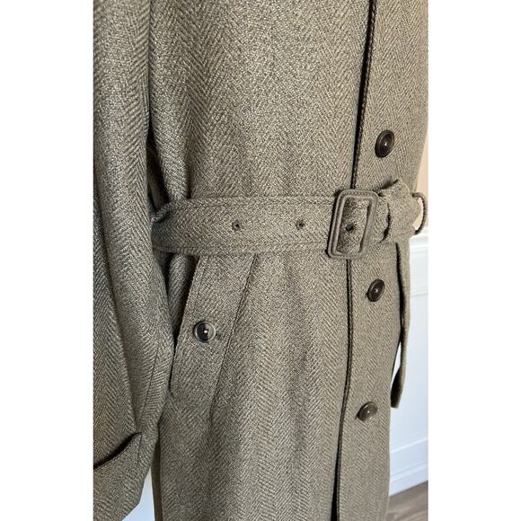 NWT $2995 Ralph Lauren Purple Label Men's Wool/Silk Coat Green Size 40 Italy - Picture 5 of 12